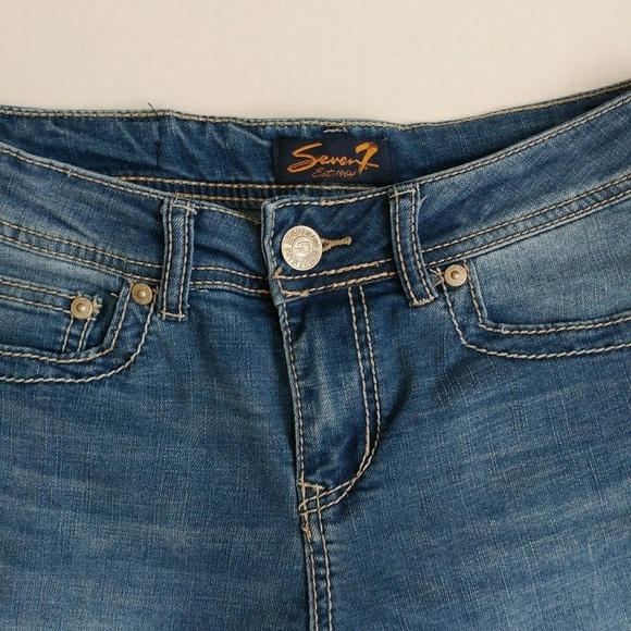 Seven7 Mid Rise Jean Shorts 90s 1990 - Picture 4 of 7